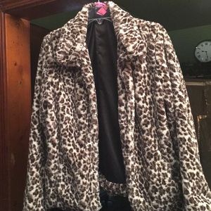 Betsey Johnson leopard print jacket